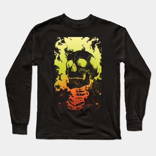 Spirit of vengeance 2 Long Sleeve T-Shirt by JonathanGrimmArt